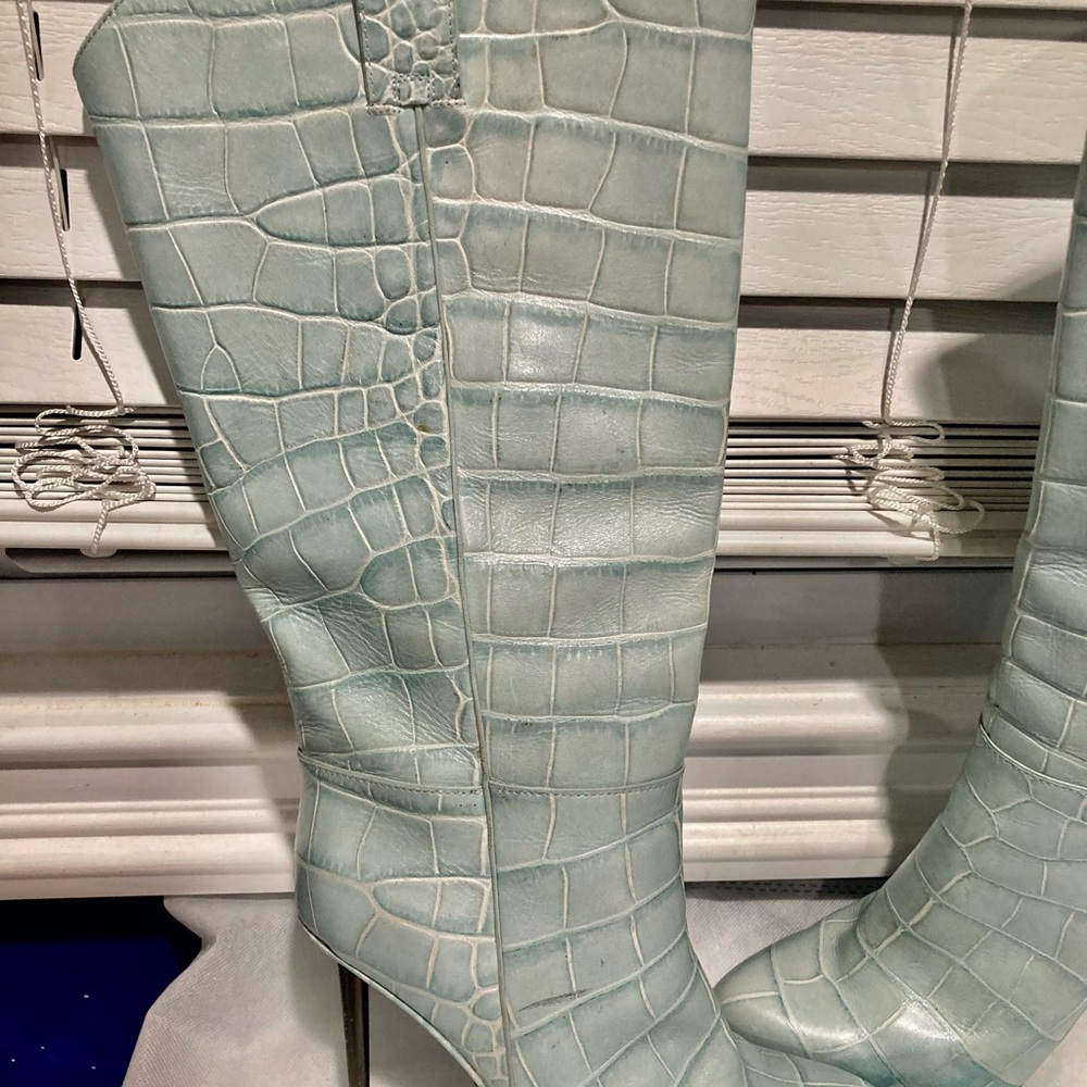 Tom Ford Blue Alligator A/W14 Runway  Cowboy Boots - Picture 9 of 15